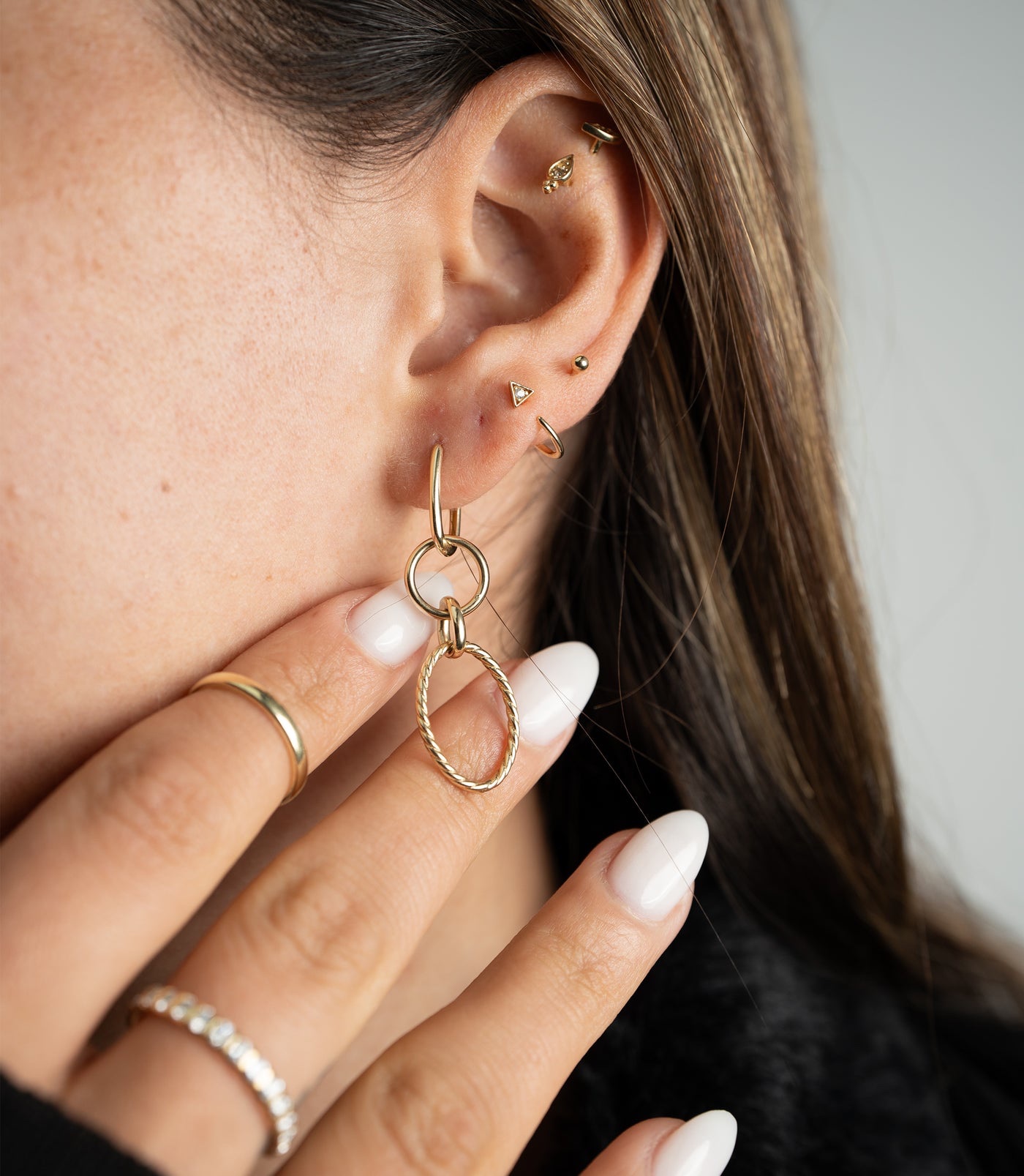 4 IN 1 Creole -Ohrring - 585er Gold - Juwelier Di-EL – Bild 7