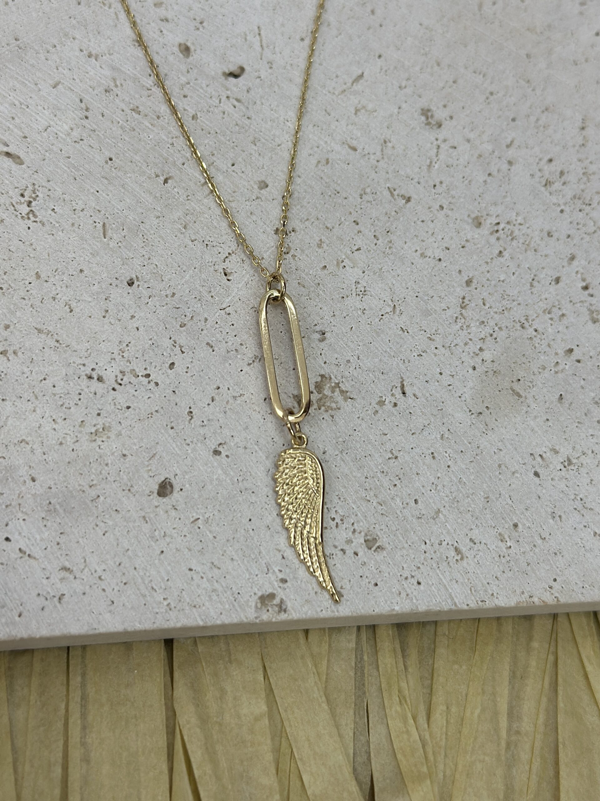 Engelsflügel Anhänger - Kette mit Anhänger - 585er Gold - Juwelier Di-EL – Bild 2