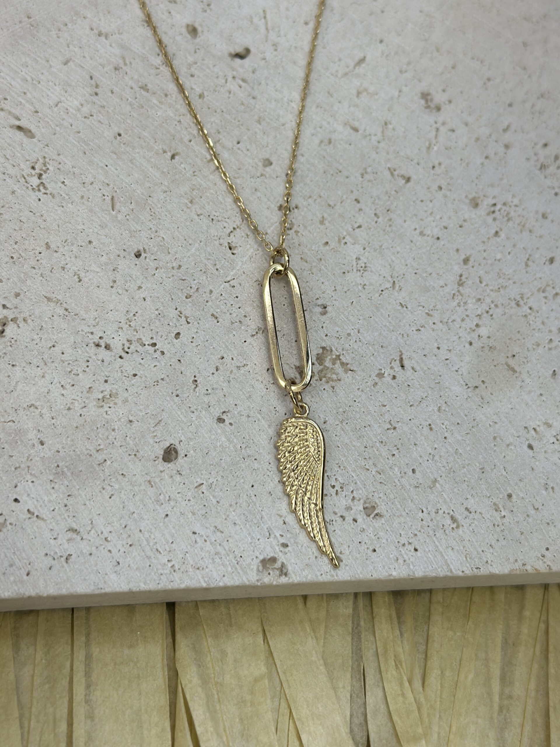 Engelsflügel Anhänger - Kette mit Anhänger - 585er Gold - Juwelier Di-EL – Bild 3