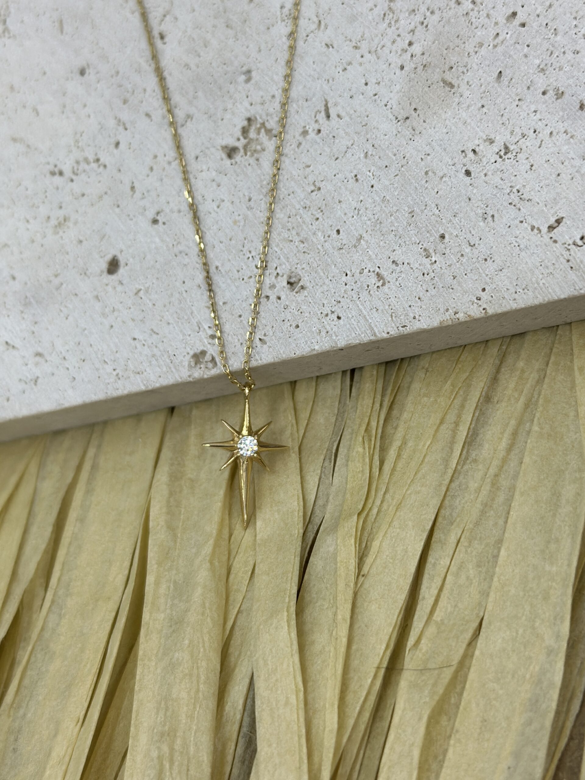 Polarstern Anhänger- Kette mit Anhänger - 585er Gold - Juwelier Di-EL – Bild 2