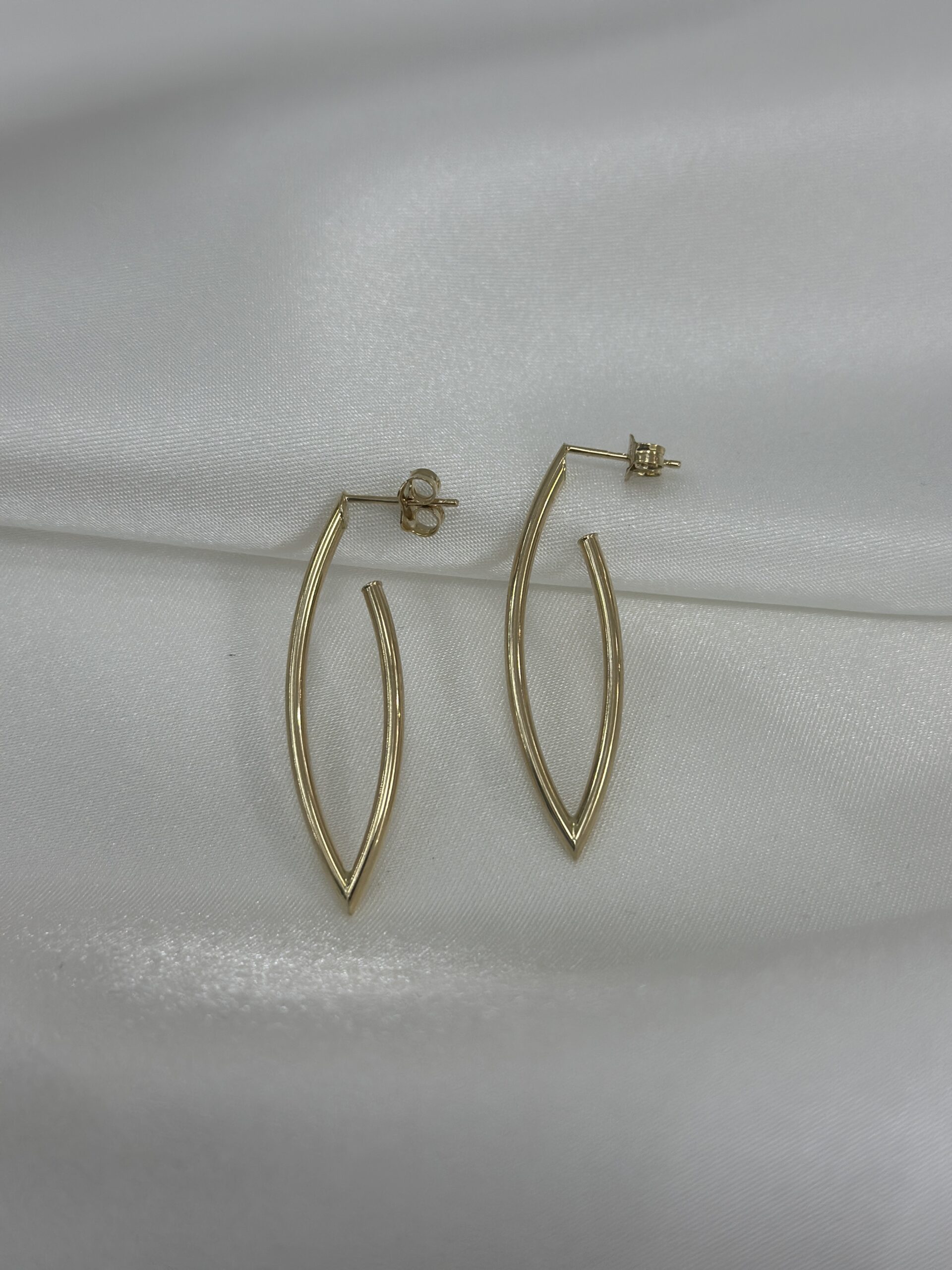 Leafline Stecker -Ohrring - 585er Gold - Juwelier Di-EL