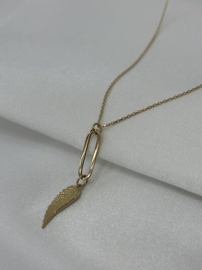 Engelsflügel Anhänger - Kette mit Anhänger - 585er Gold - Juwelier Di-EL