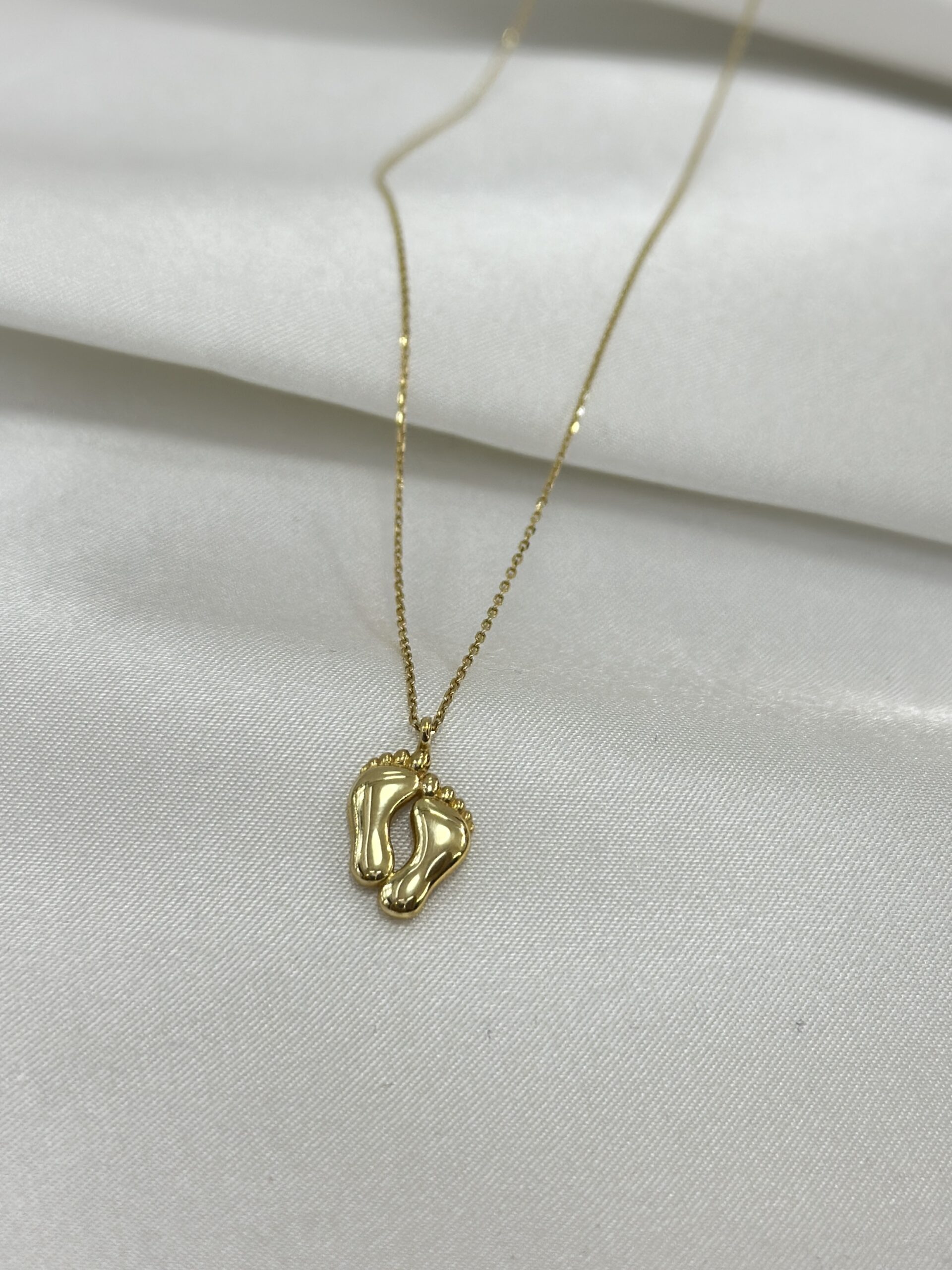 Babyfüsse - Kette mit Anhänger - 585er Gold - Juwelier Di-EL – Bild 2