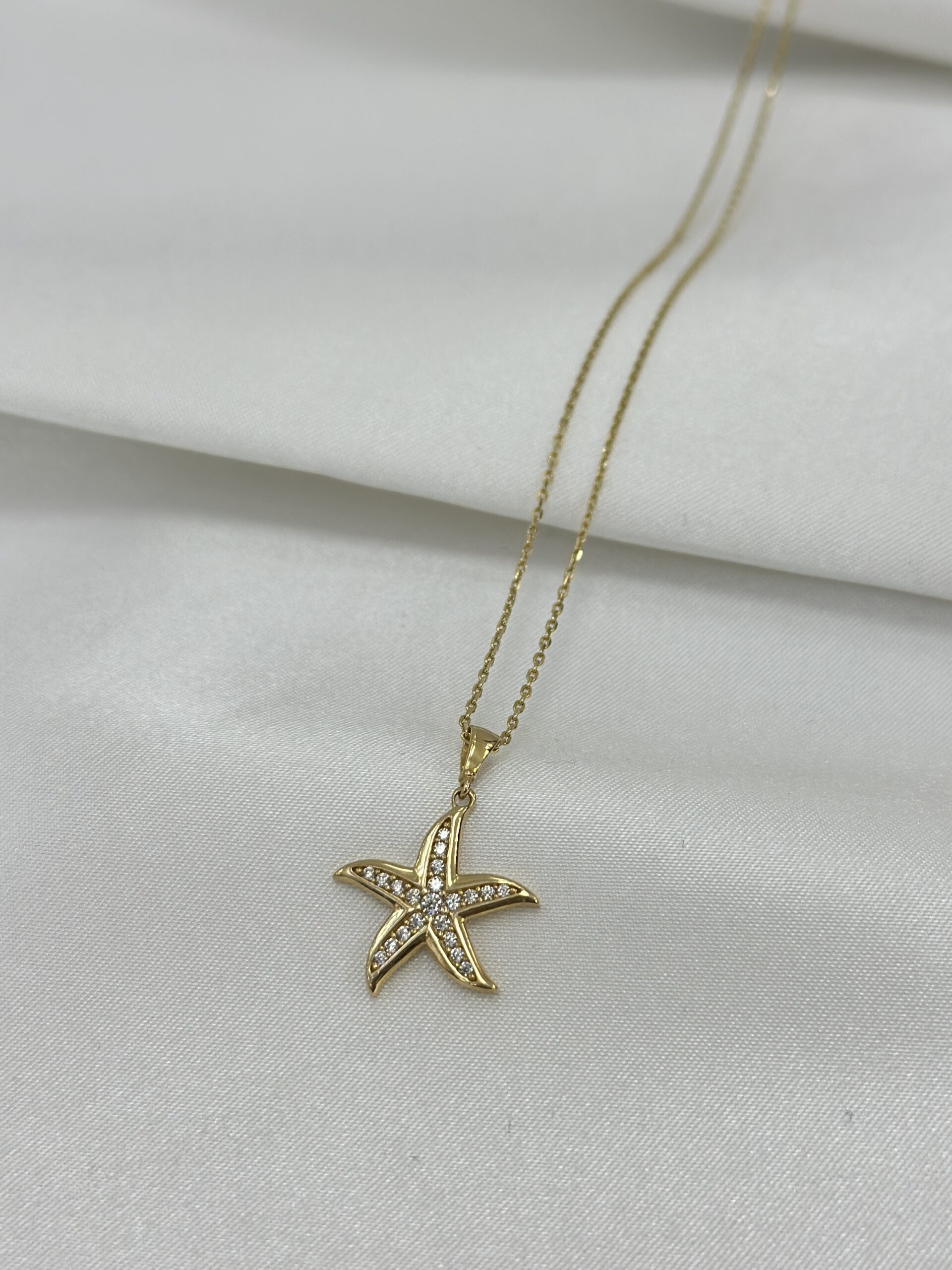 Seestern Elegant - Kette mit Anhänger - 585er Gold - Juwelier Di-EL – Bild 4