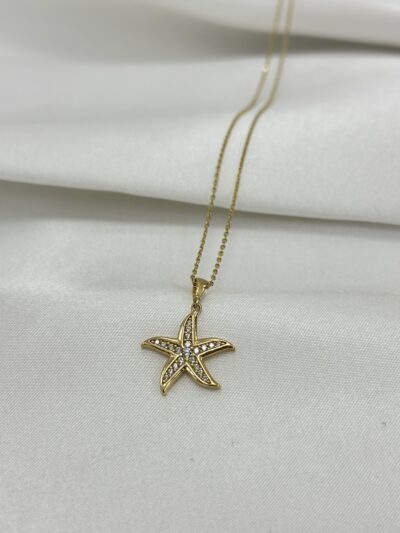 Seestern Elegant - Kette mit Anhänger - 585er Gold - Juwelier Di-EL