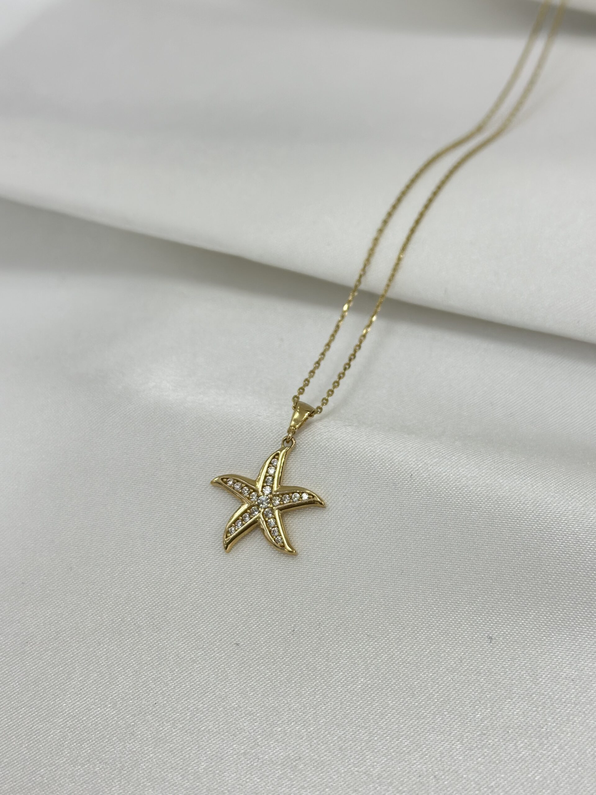 Seestern Elegant - Kette mit Anhänger - 585er Gold - Juwelier Di-EL – Bild 3