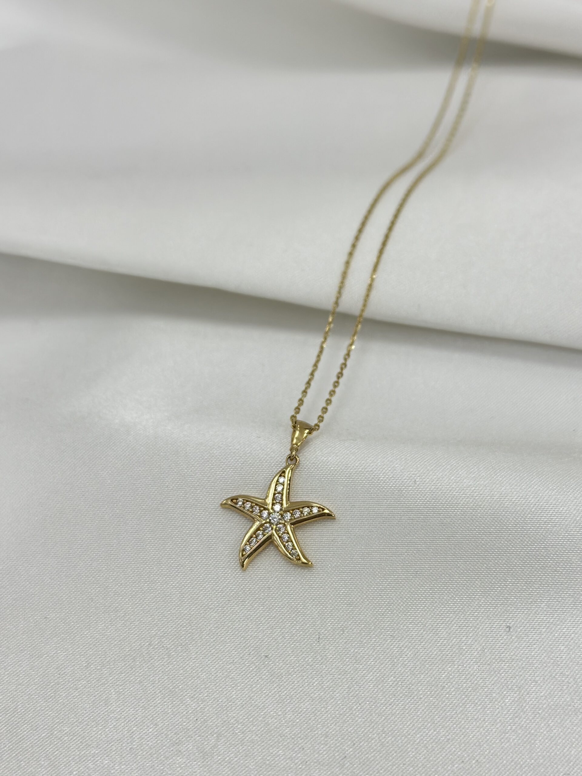 Seestern Elegant - Kette mit Anhänger - 585er Gold - Juwelier Di-EL – Bild 2
