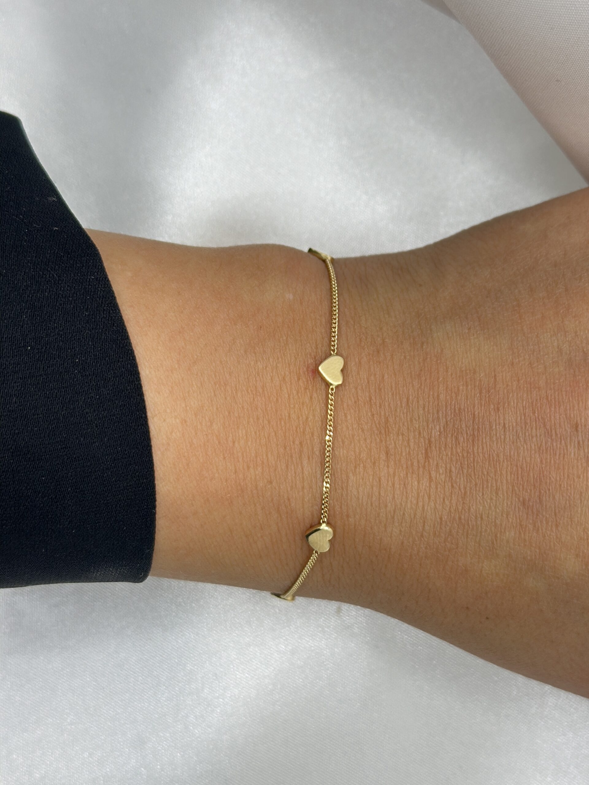5 Herzen- Armband - 585er Gold - Juwelier Di-EL – Bild 3