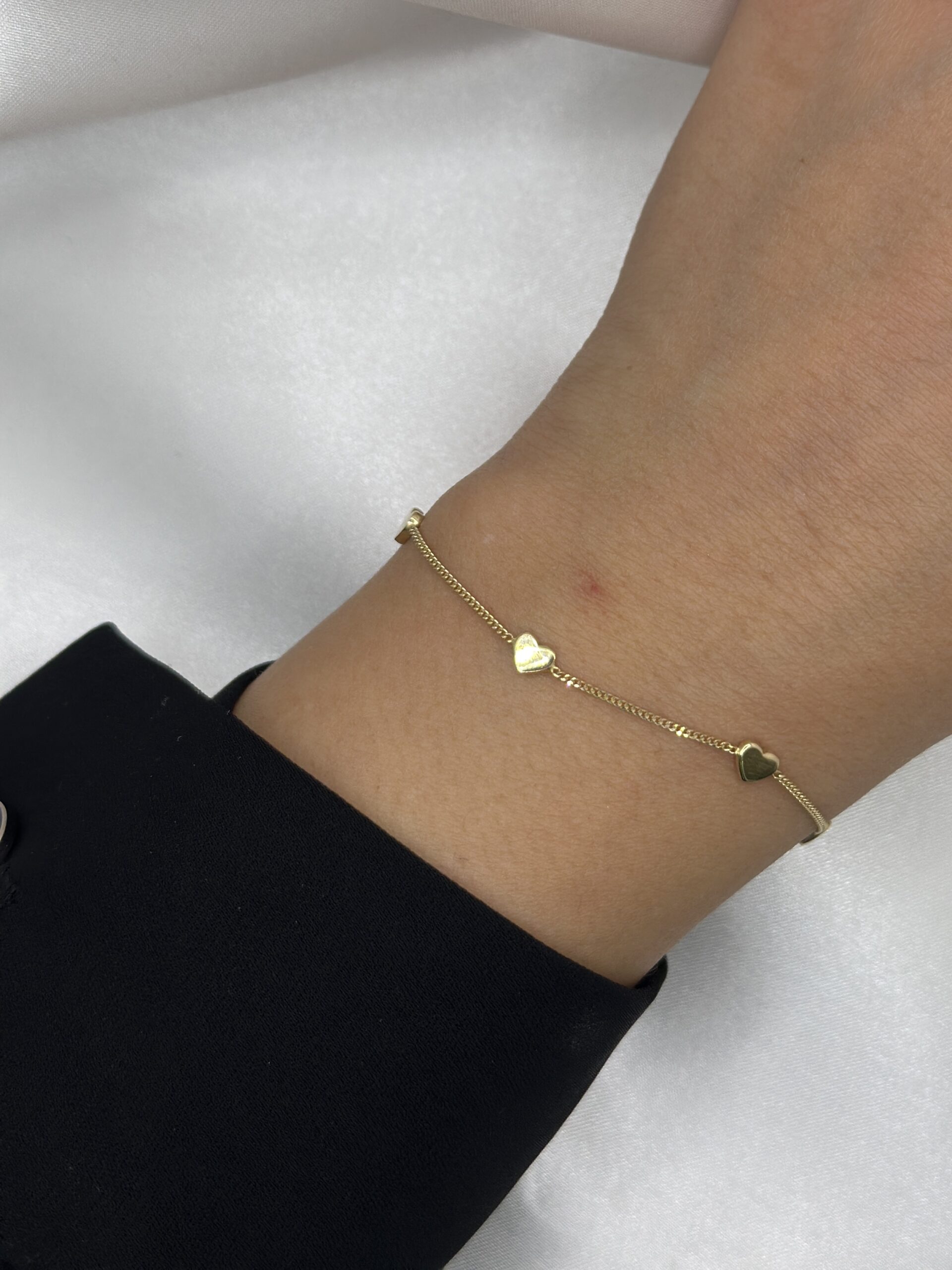 5 Herzen- Armband - 585er Gold - Juwelier Di-EL – Bild 2