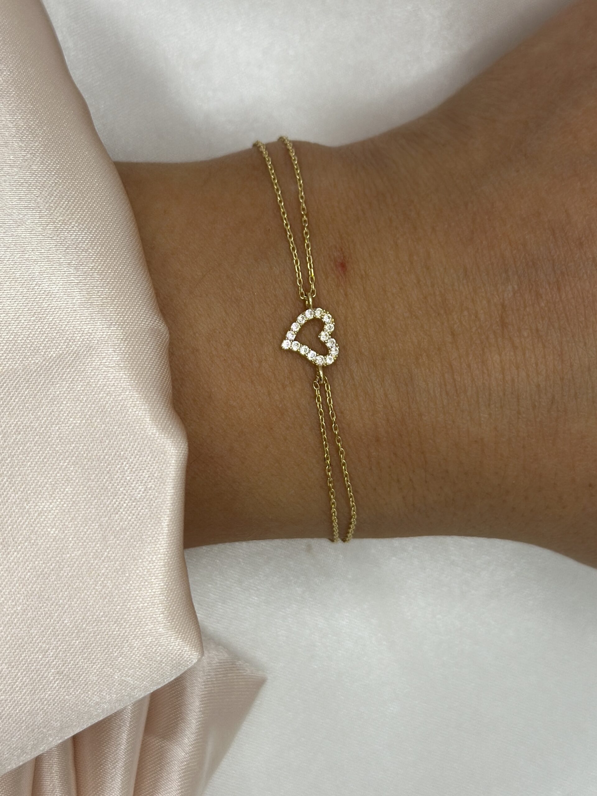 Herz Rahmen Small- Armband - 585er Gold - Juwelier Di-EL – Bild 3