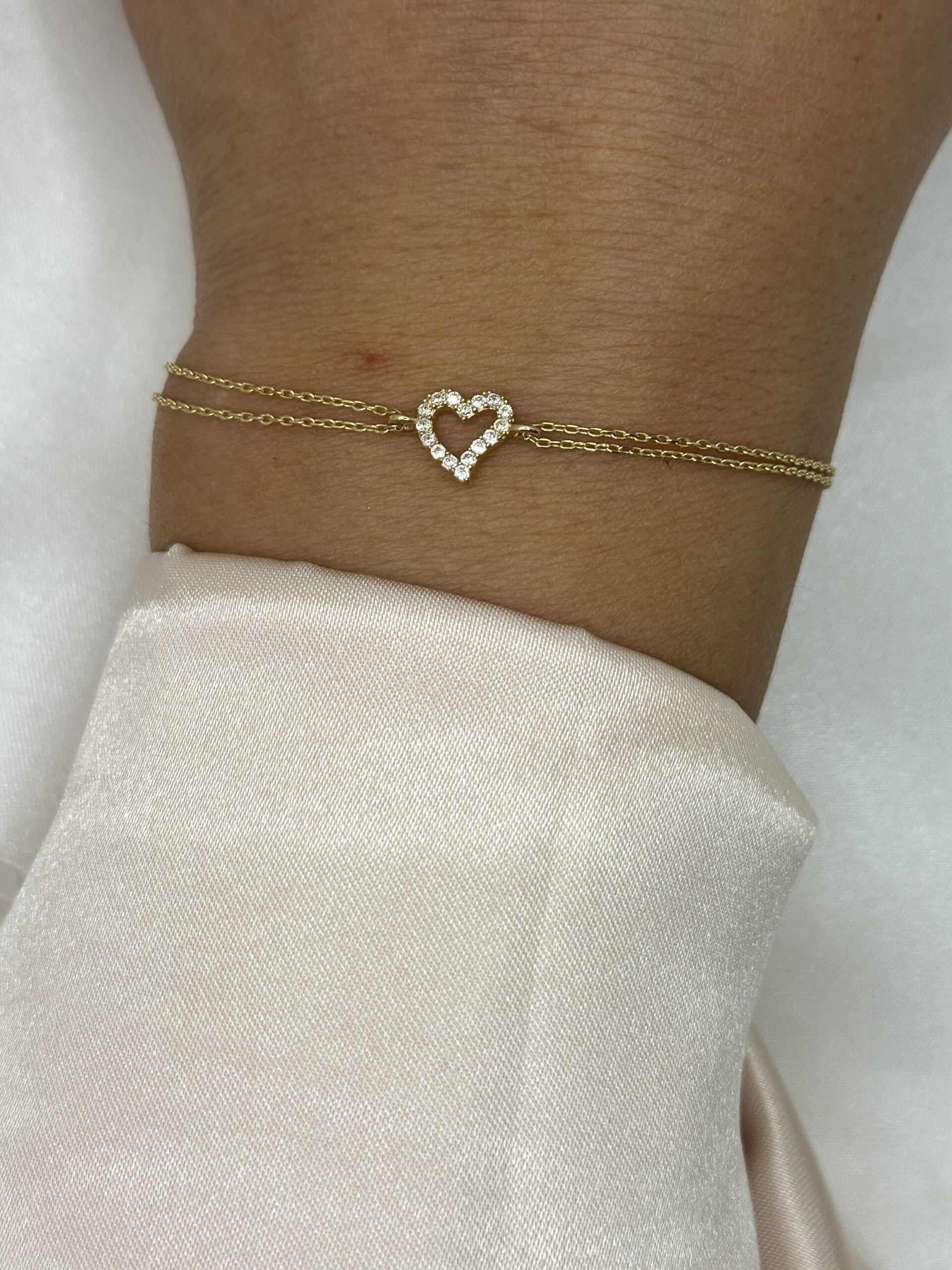 Herz Rahmen Small- Armband - 585er Gold - Juwelier Di-EL