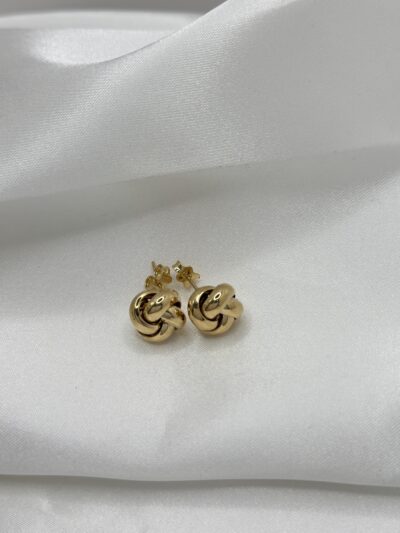 Liebesknoten Stecker -Ohrring - 585er Gold - Juwelier Di-EL