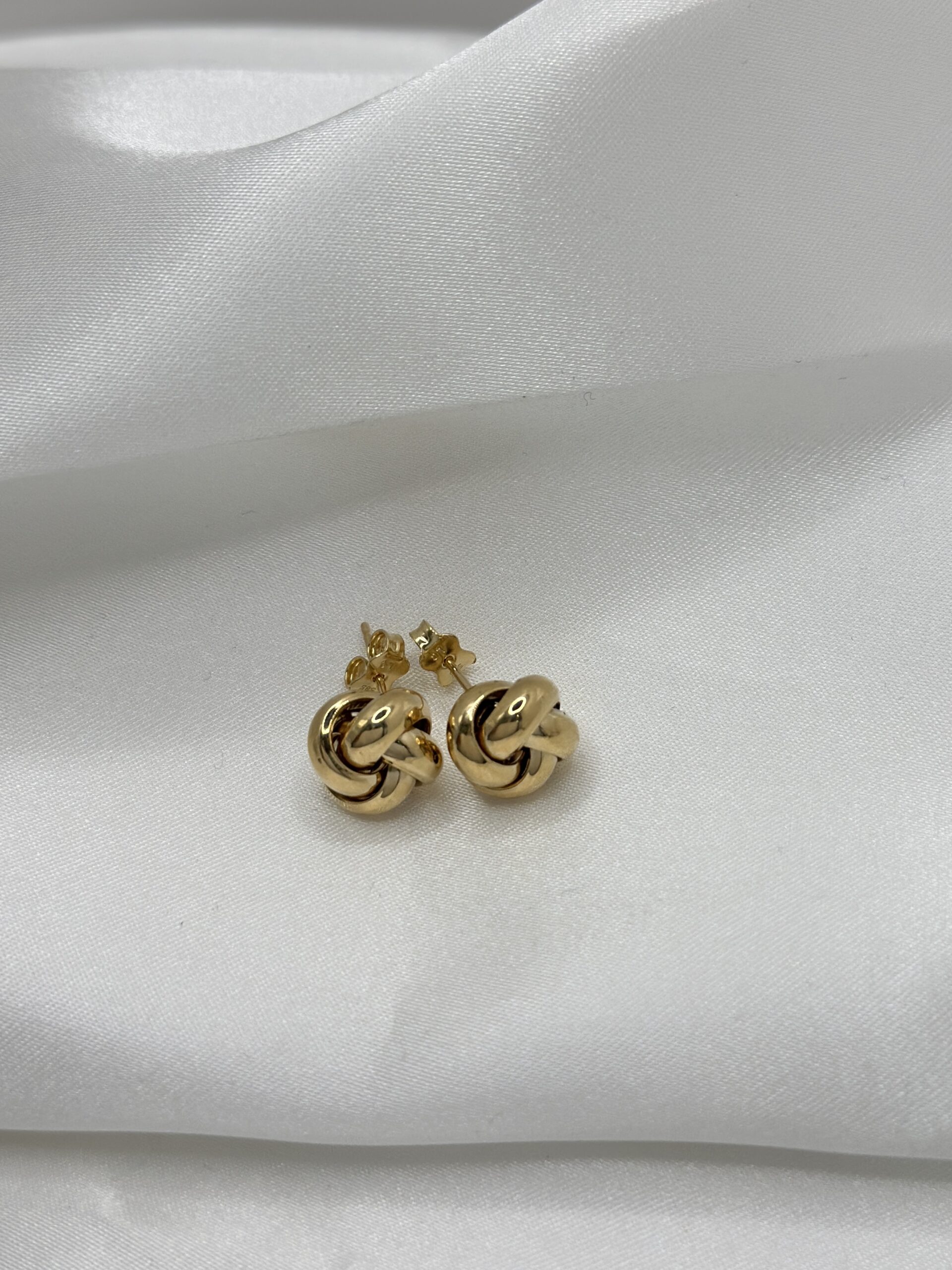 Liebesknoten Stecker -Ohrring - 585er Gold - Juwelier Di-EL