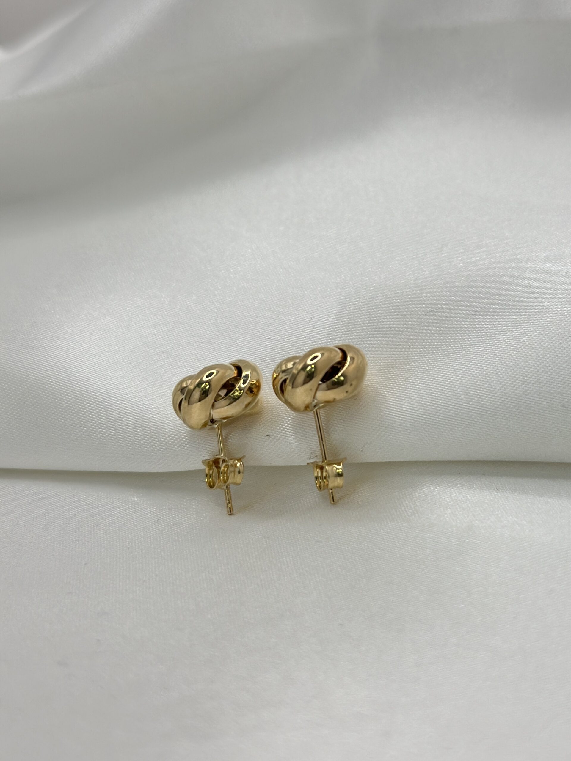 Liebesknoten Stecker -Ohrring - 585er Gold - Juwelier Di-EL – Bild 2