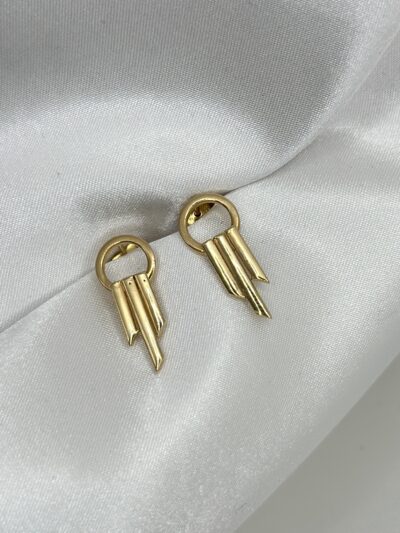 Dreier Pendelform Stecker -Ohrring - 585er Gold - Juwelier Di-EL