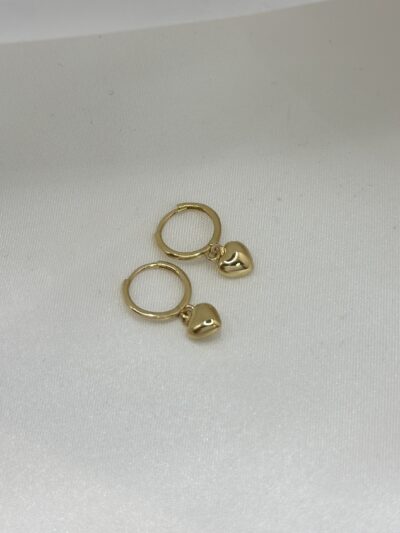 Mini Herz Creole -Ohrring - 585er Gold - Juwelier Di-EL