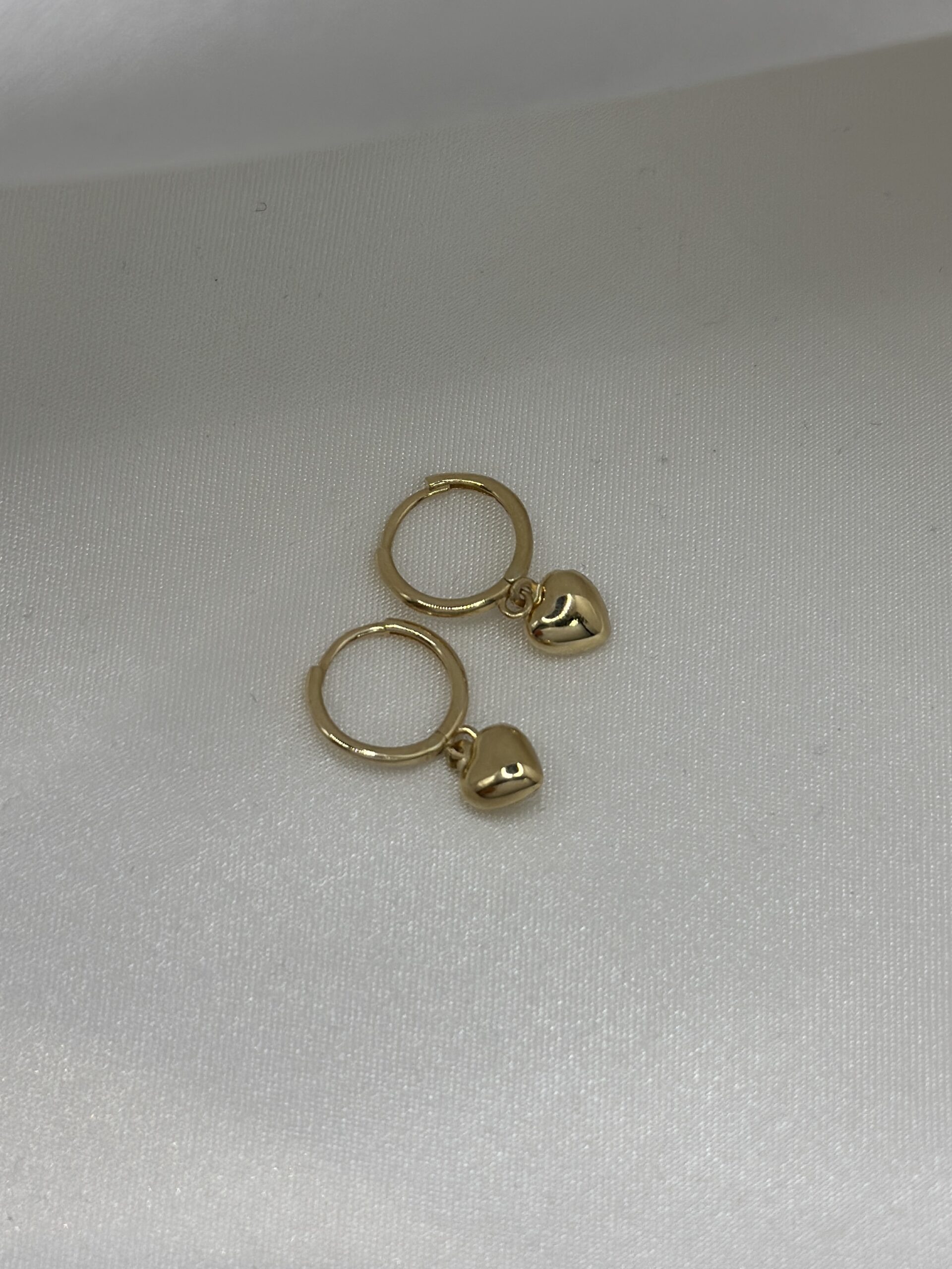 Mini Herz Creole -Ohrring - 585er Gold - Juwelier Di-EL – Bild 2