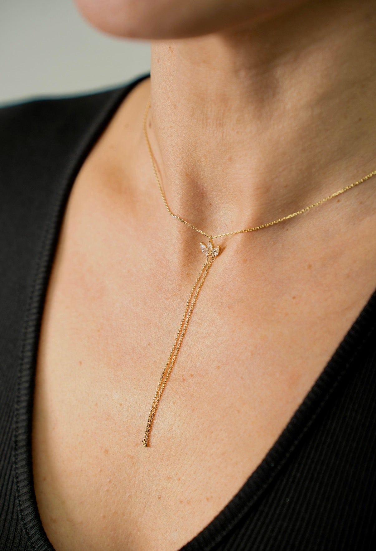 Drei Blätter- Handkette - 585er Gold - Juwelier Di-EL – Bild 2