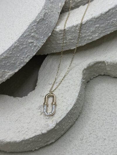 Oval Glied - Kette mit Anhänger - 585er Gold - Juwelier Di-EL