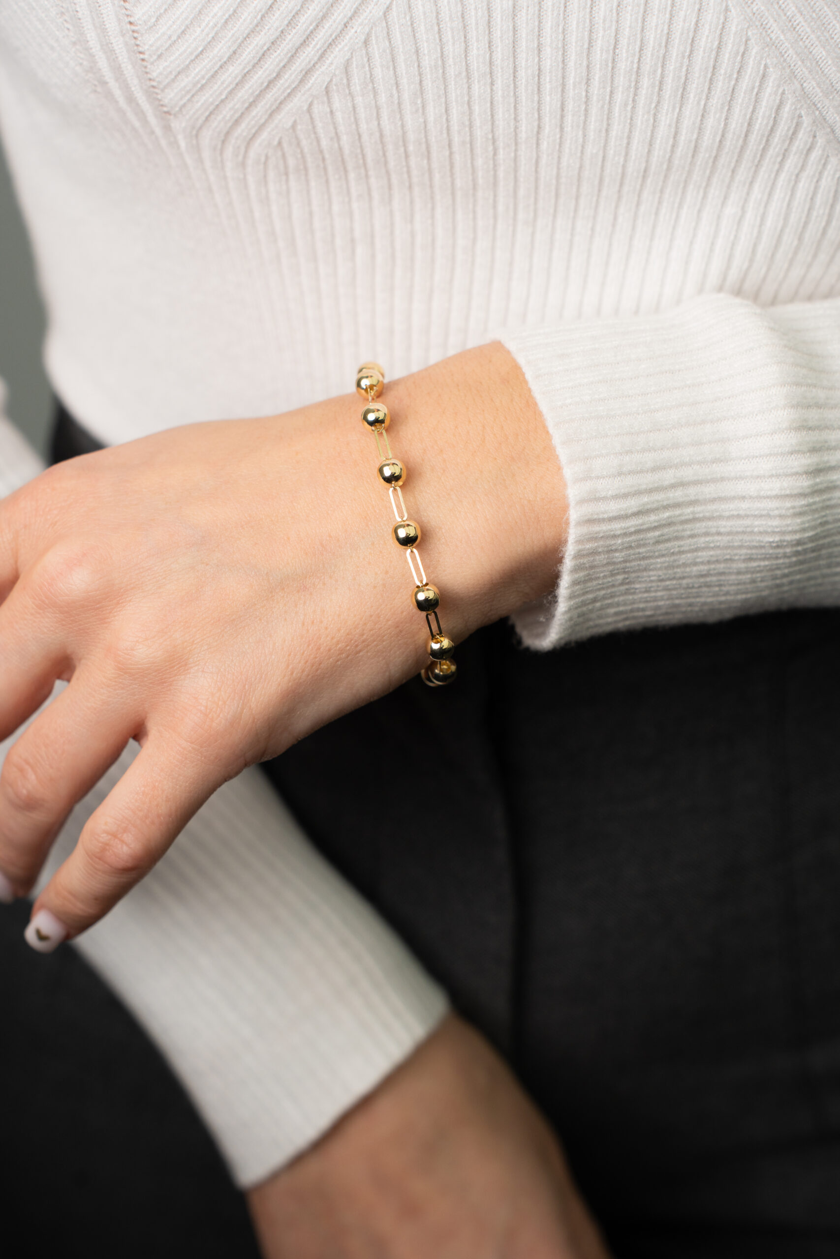 Kugel Glieder- Armband - 585er Gold - Juwelier Di-EL